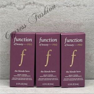 💫 $3 Three Function of Beauty Pro The Blonde Hero Brass Taming Hair Concentrates